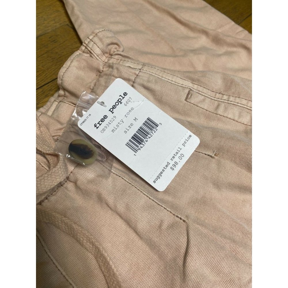 NEW Free People Margate Pleated Trousers Paper Bag - Picture 10 of 12